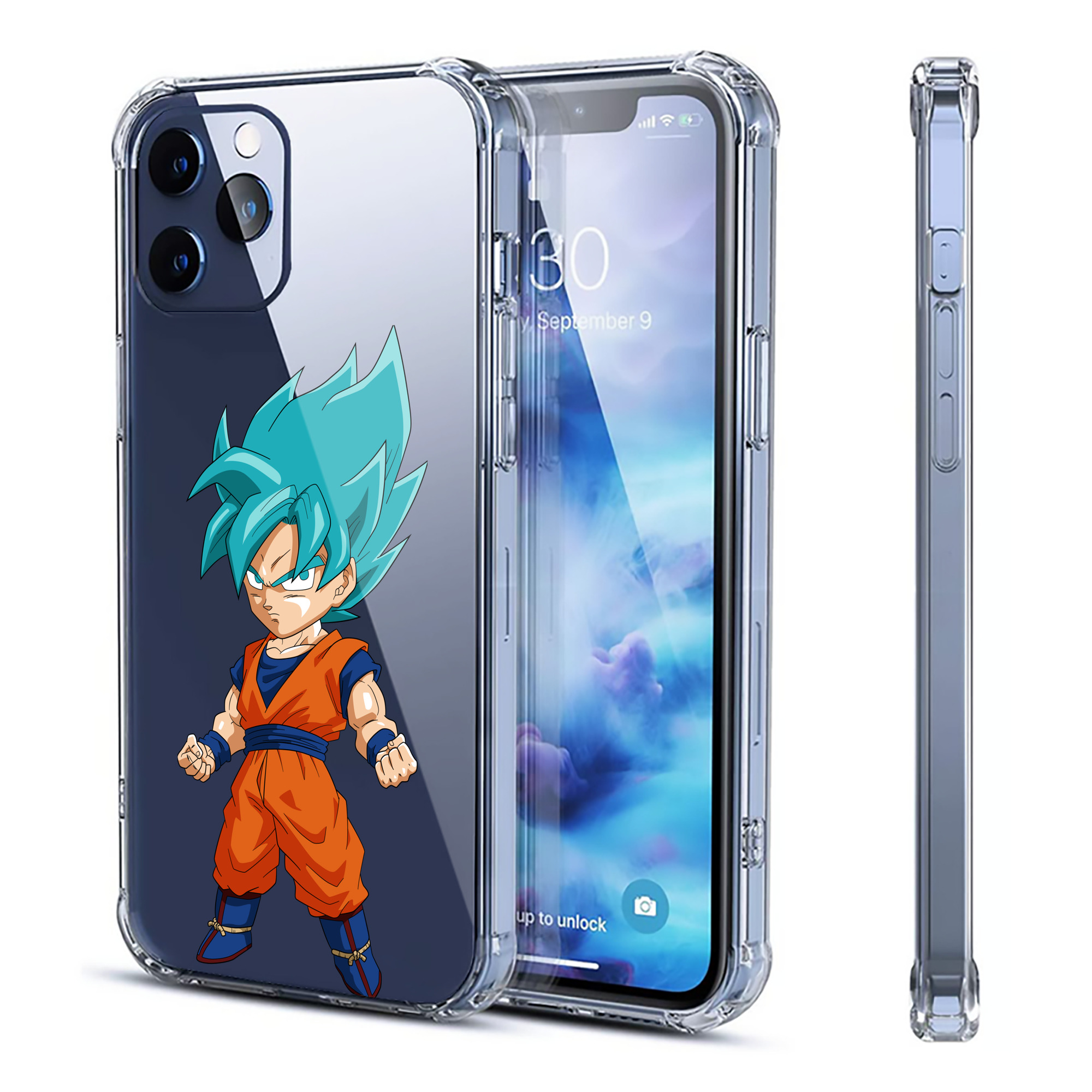（画像用） ドラゴンボール 孫 悟飯（そんごはん）DRAGON BALL Son Gohan 【iPhone 12シリーズ対応】透明スマホケース（クリアソフトケース）